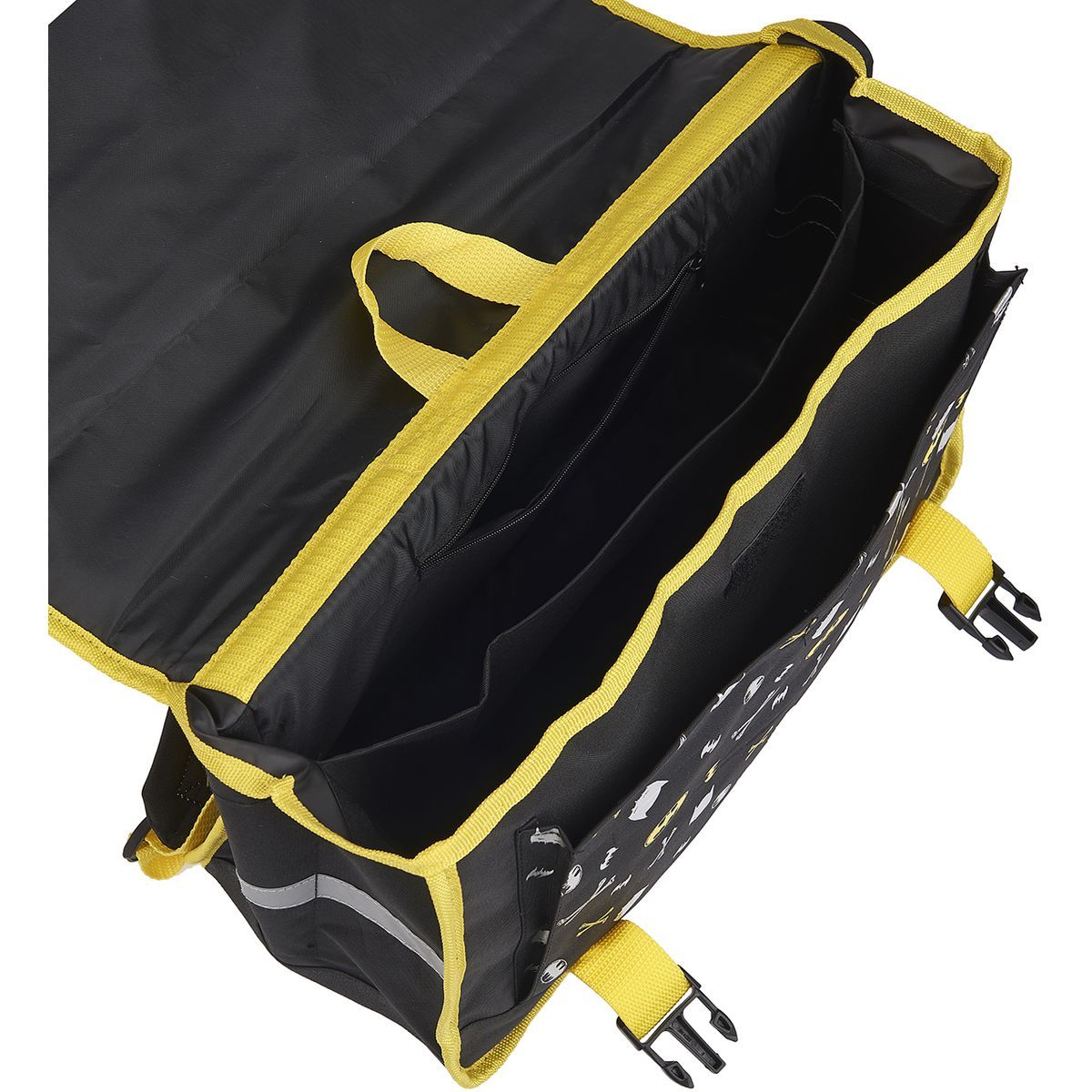 DC COMIC'S Cartable 41 cm CM1/CM2 noir et jaune Batman