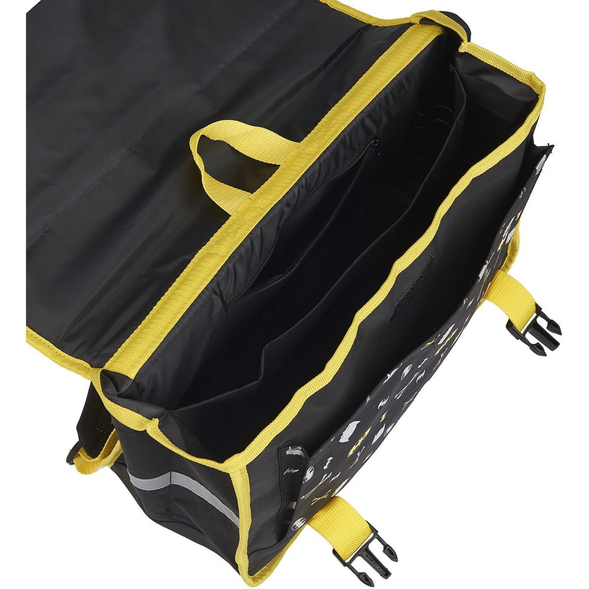 DC COMIC'S Cartable 41 cm CM1/CM2 noir et jaune Batman