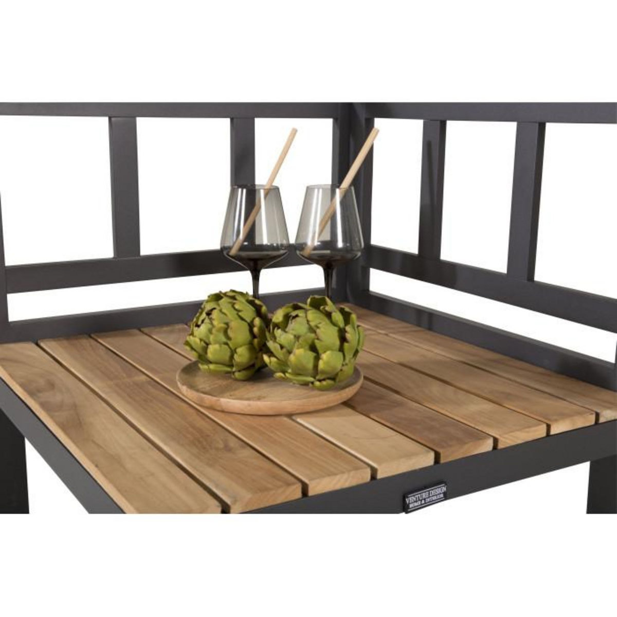 Paris Prix Meuble d'Angle Cuisine d'Extérieur  Mexico  127cm Noir