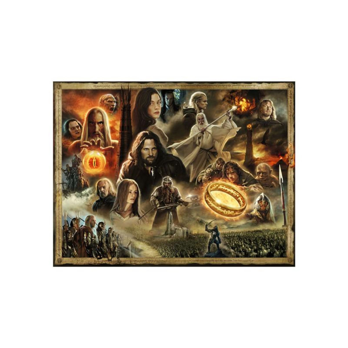 RAVENSBURGER Ravensburger - Jigsaw puzzle Lord of the Rings The Two Towers, 2000st. 172948