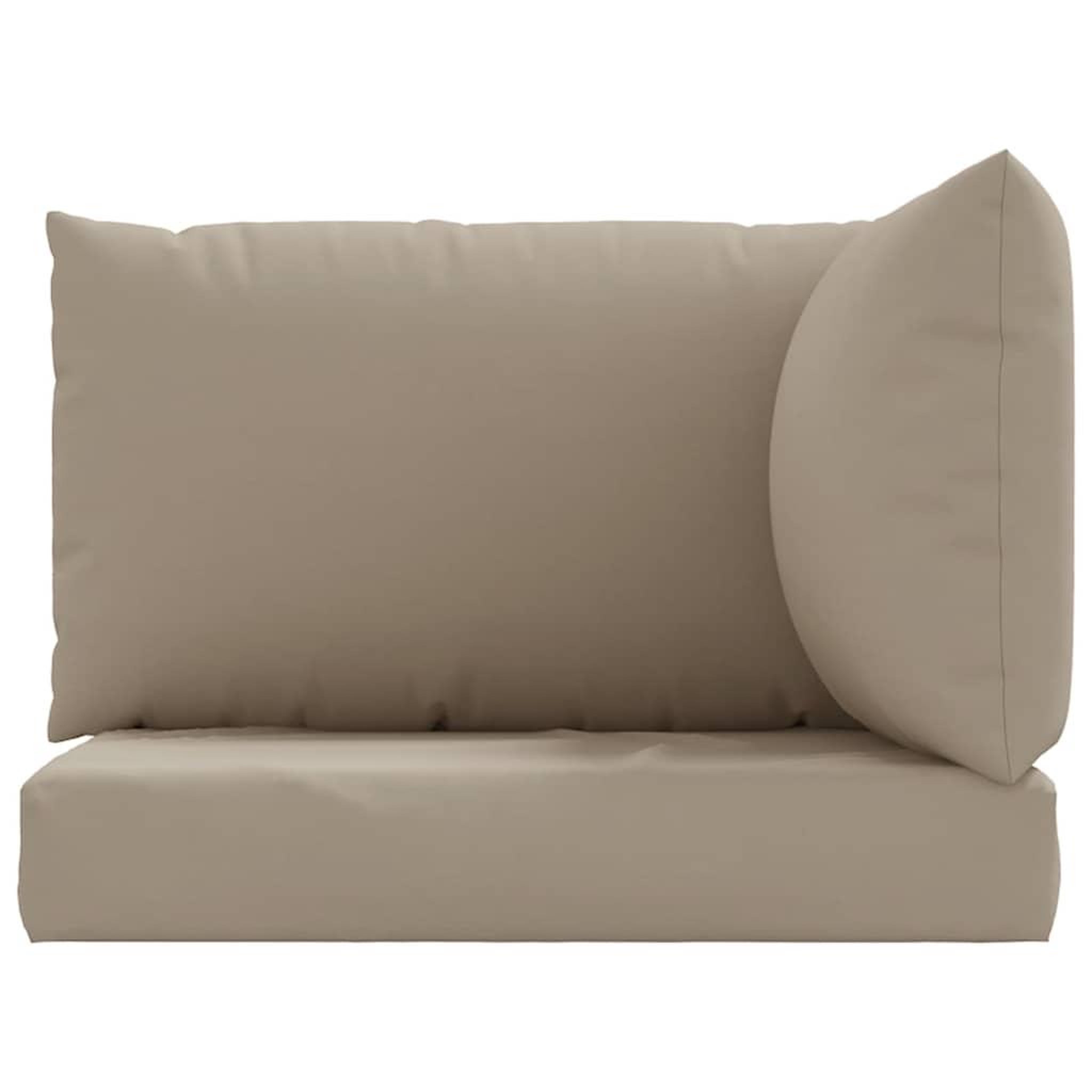 Voir la diapositive 4 : VIDAXL Coussins de palette lot de 3 taupe tissu oxford