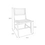 Voir la diapositive 3 : SWEEEK Lot de 4 chaises de jardin Ocara. cannage et bois. L 61 x 51 x 85cm