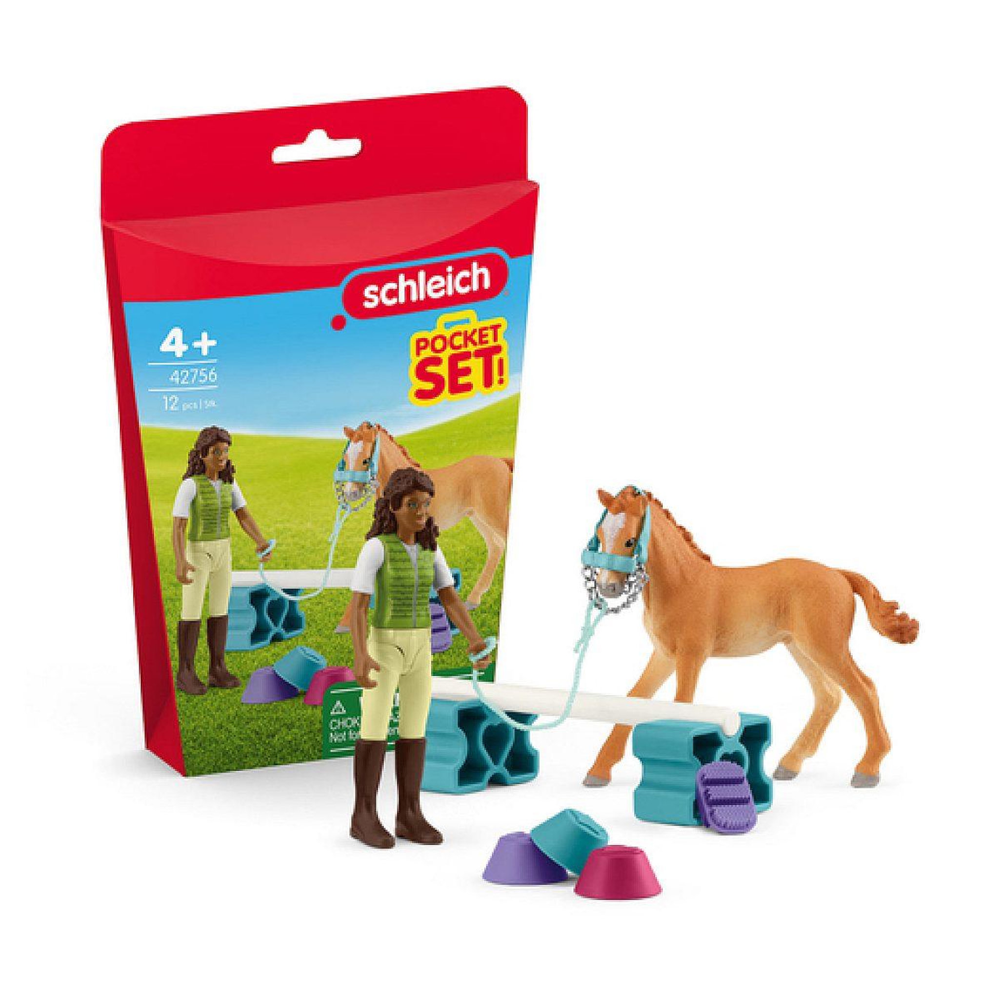 Schleich 42756 mini monde – sarah entraîne son poulain