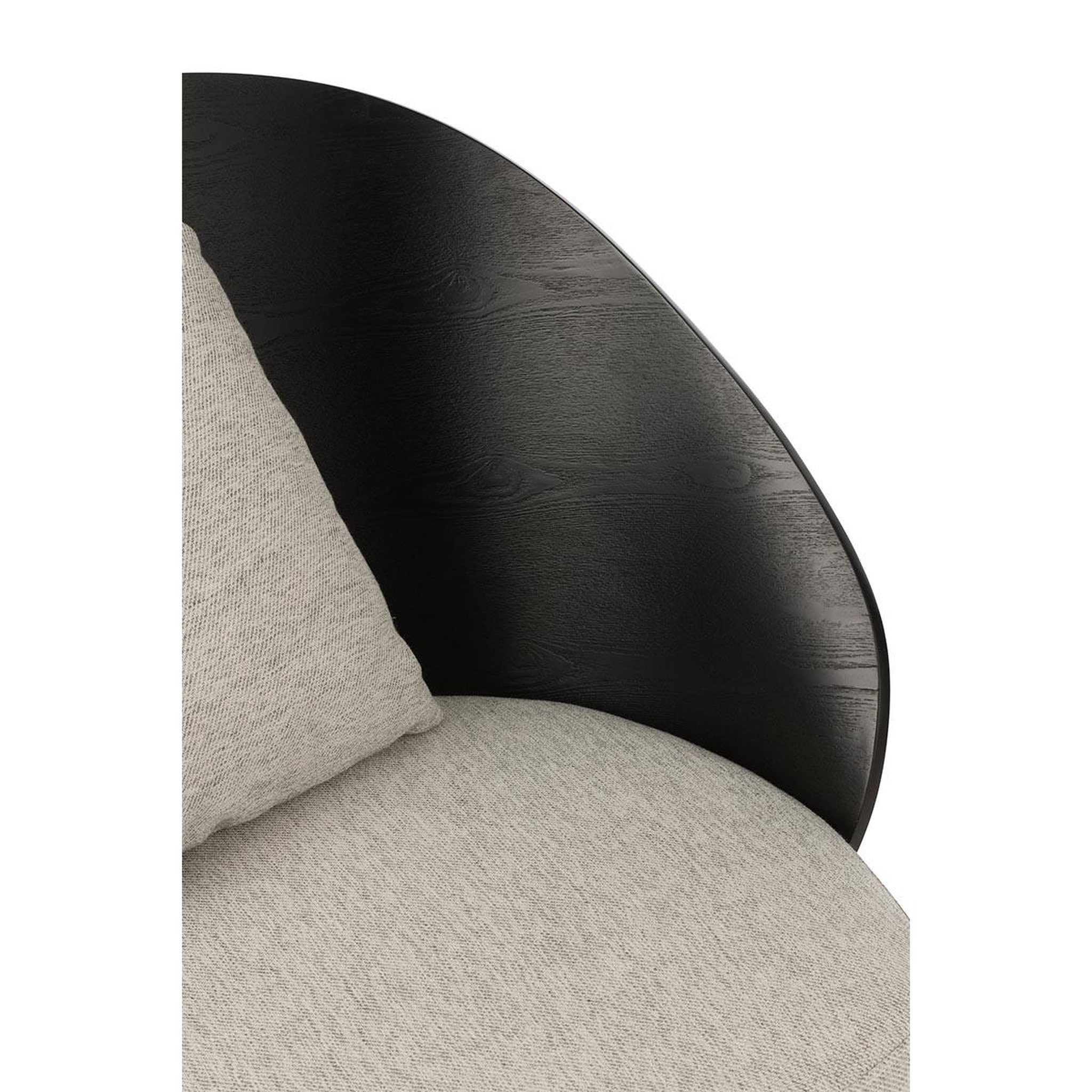 Voir la diapositive 6 : J-LINE Fauteuil lounge design  lone  81cm noir & gris