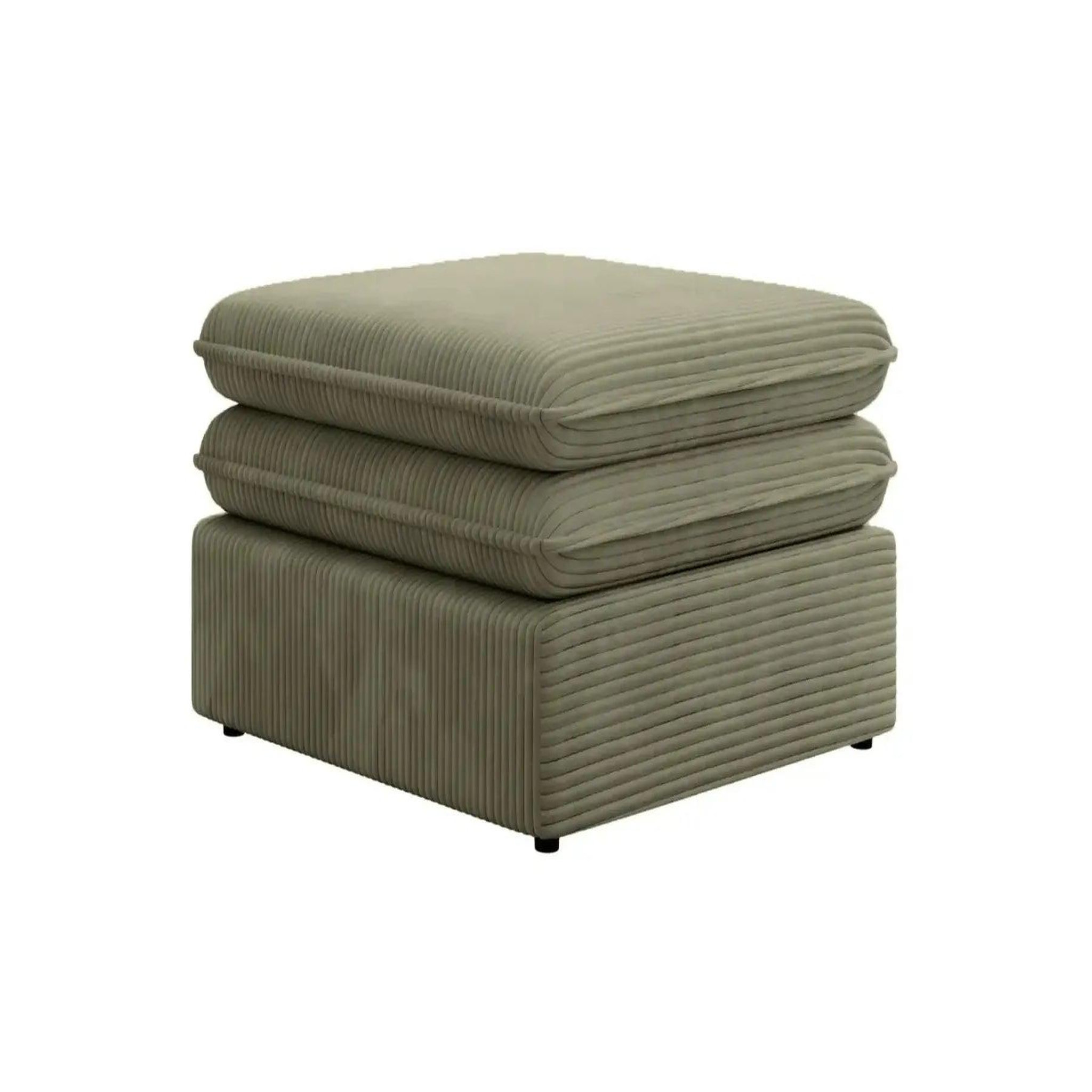 Voir la diapositive 5 : CASANOVA PARIS Oscar - pouf velours cotelé