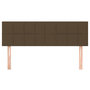 Voir la diapositive 3 : VIDAXL Tetes de lit 2 pcs Marron fonce 72x5x78/88 cm Tissu