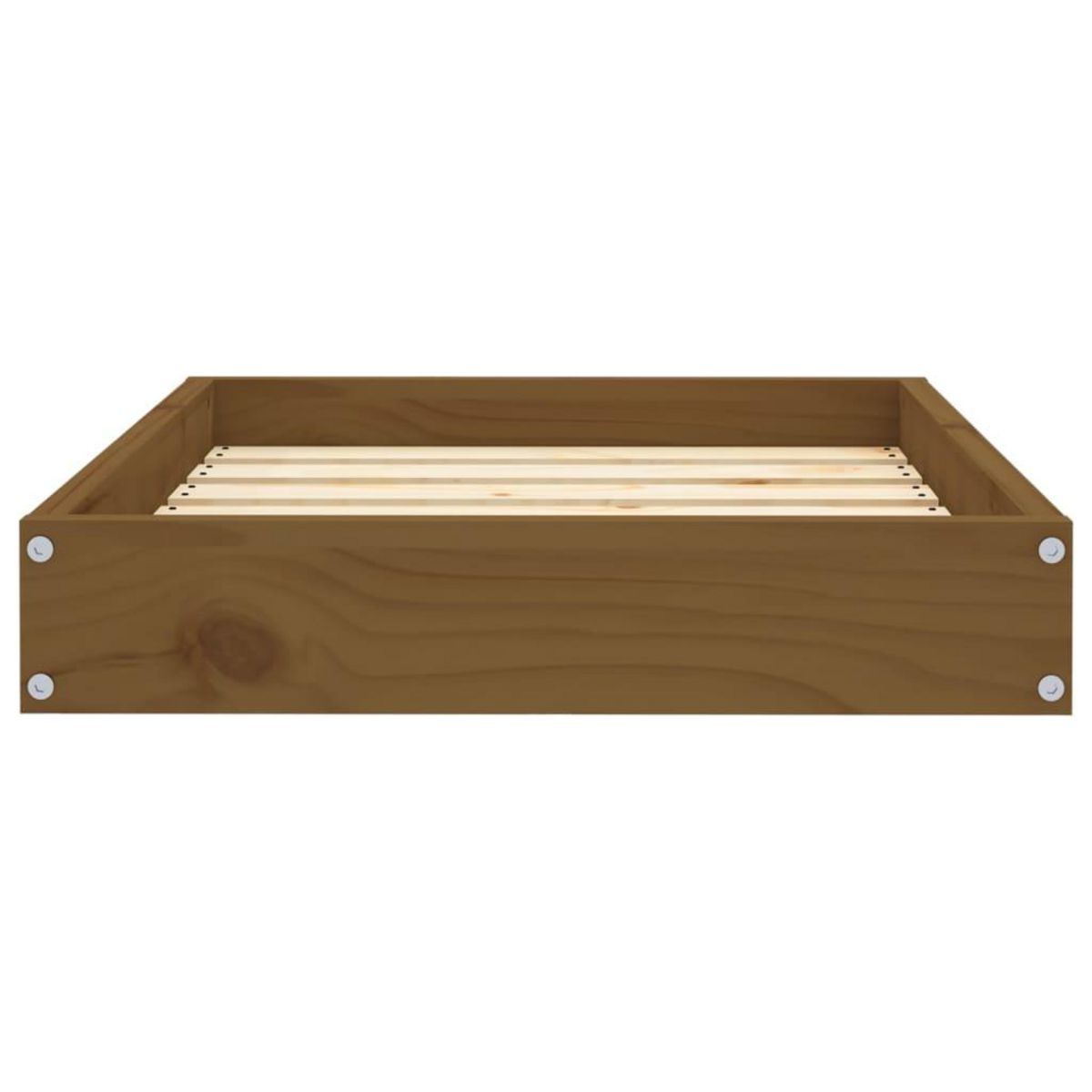 VIDAXL Lit pour chien Marron miel 61,5x49x9 cm Bois de pin solide