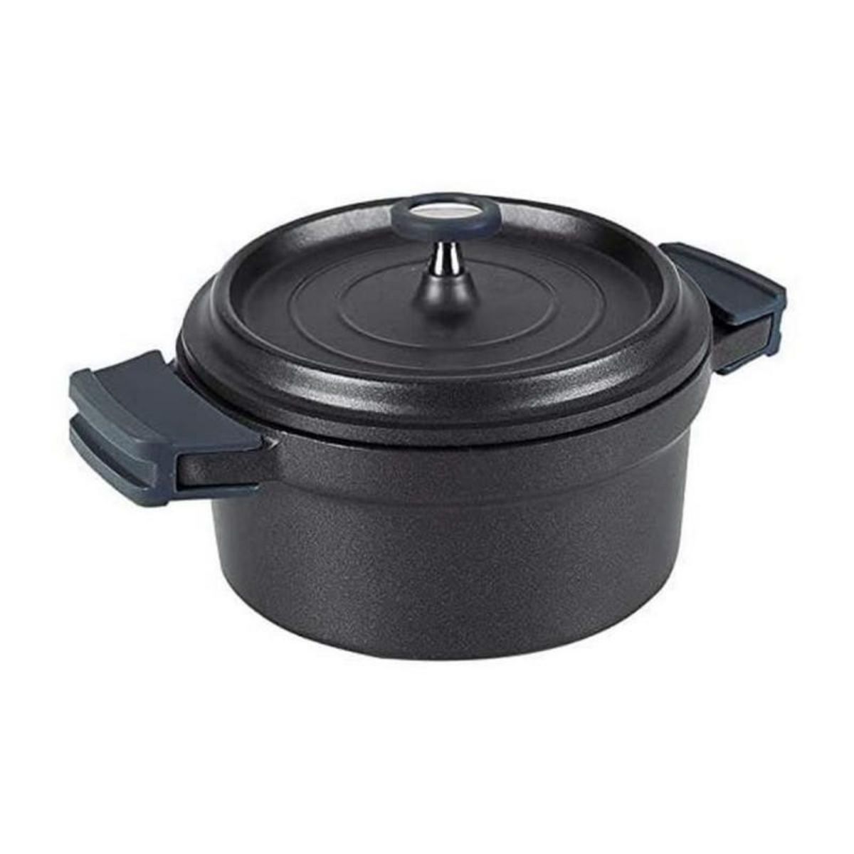 Lacor Cocotte ronde en fonte émaillée 24cm noir - 25925