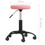 Voir la diapositive 6 : VIDAXL Chaise de bureau pivotante rose velours