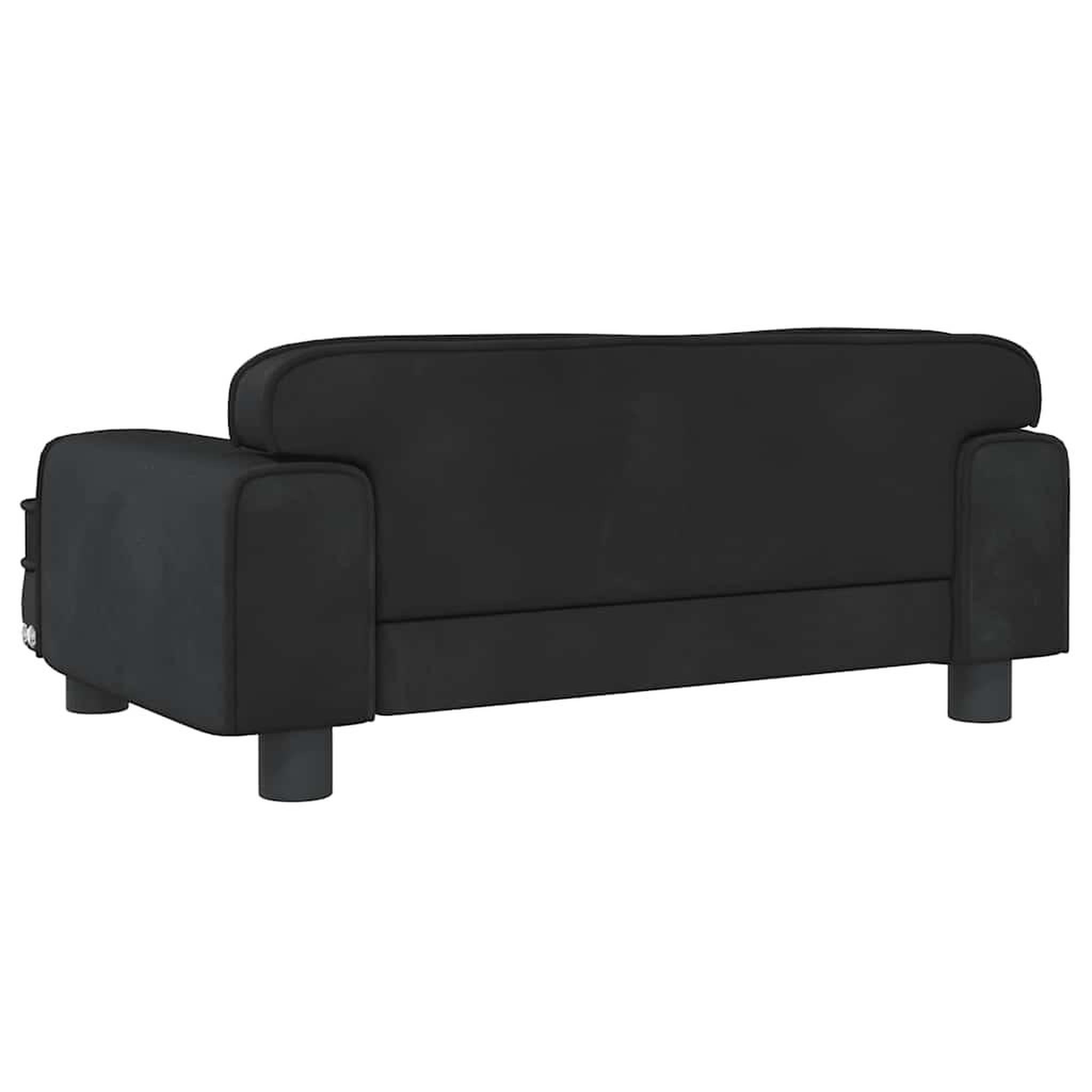 Voir la diapositive 5 : VIDAXL Lit pour chien noir 70x45x30 cm velours