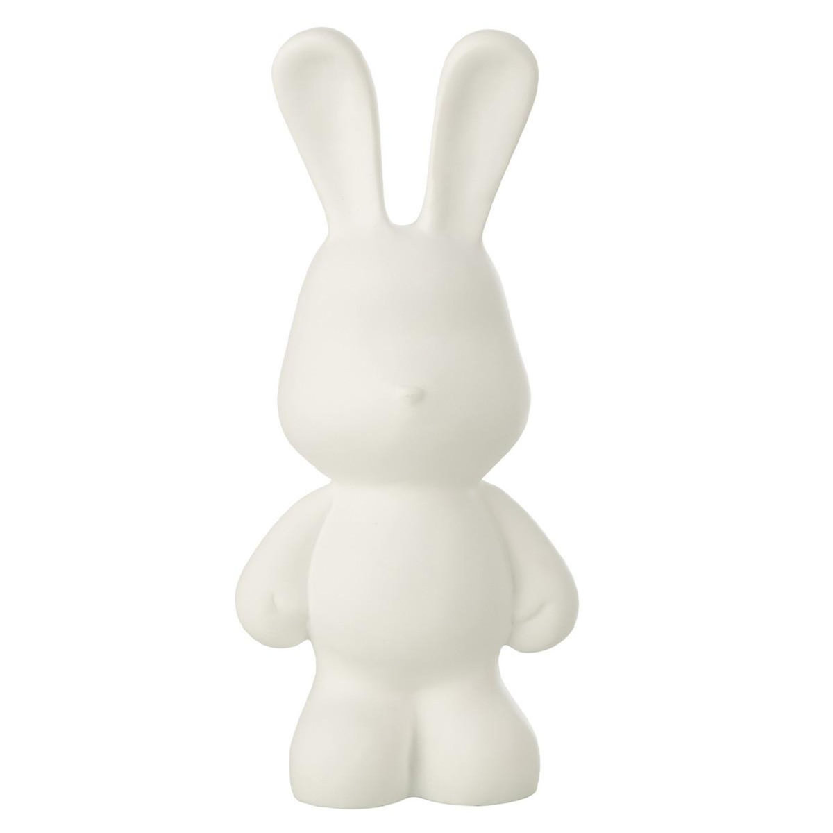 Paris Prix Statuette Lapin en Résine  Eddy  36cm Blanc