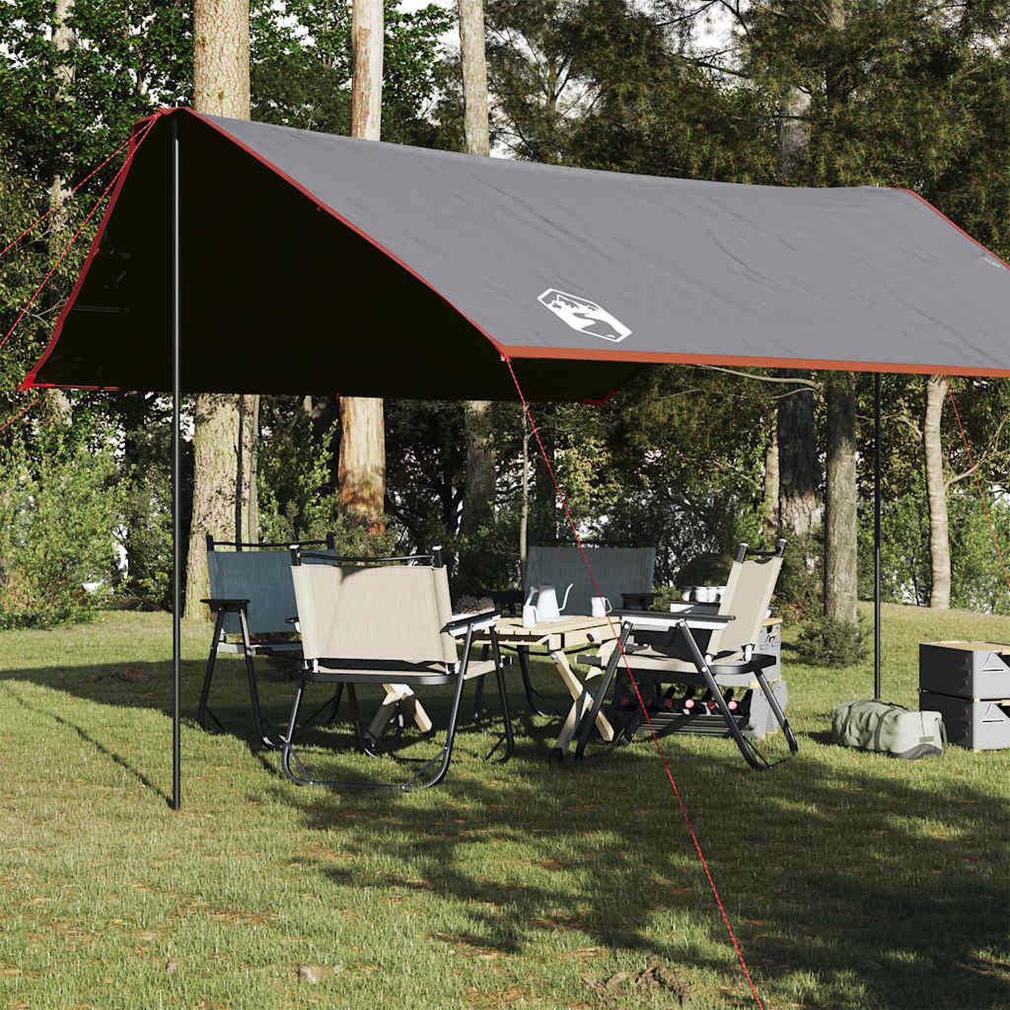 VIDAXL Bache de camping orange 430x380x210 cm impermeable