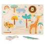 Voir la diapositive 4 : SMALL FOOT Small Foot - Wooden Puzzle Safari 11701
