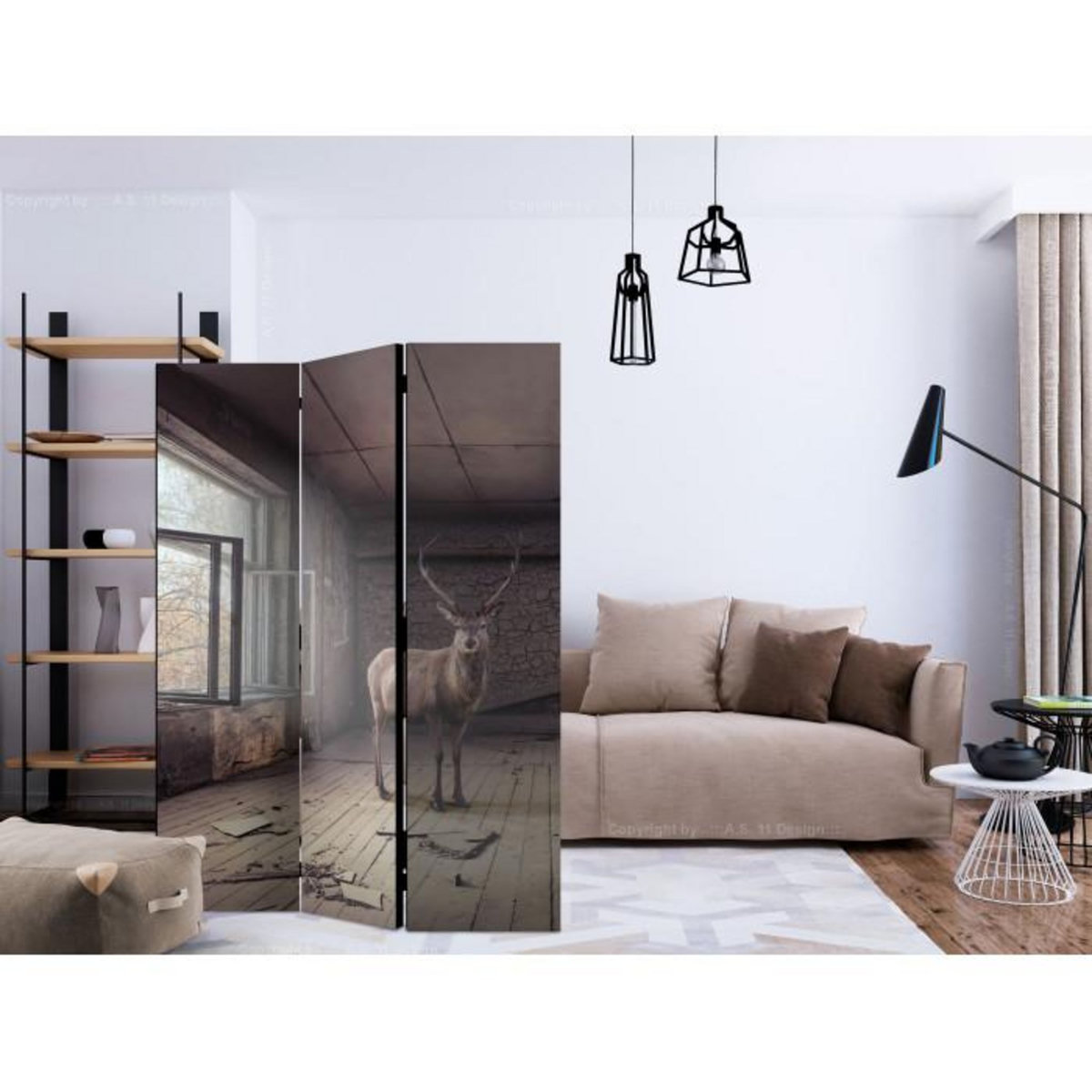 Paris Prix Paravent 3 Volets  Lost  135x172cm