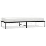 VIDAXL Cadre de lit metal sans matelas noir 90x200 cm