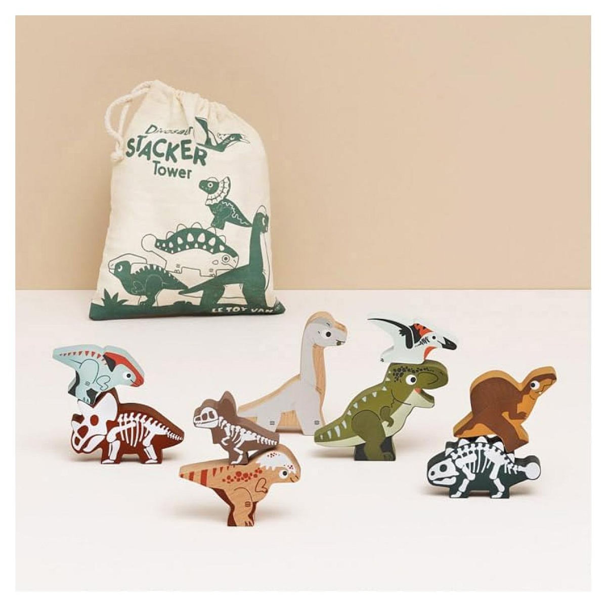 Le Toy Van Dinosaures À Empiler - 10 Pièces