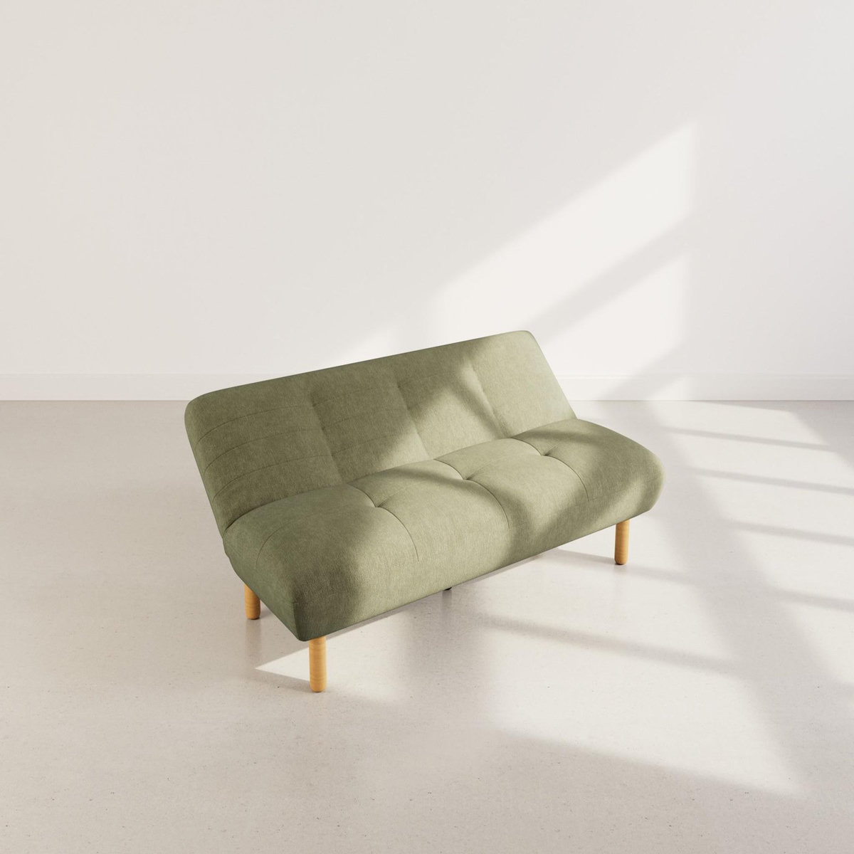 BEST MOBILIER Soan - banquette 2 places convertible clic-clac en velours texturé