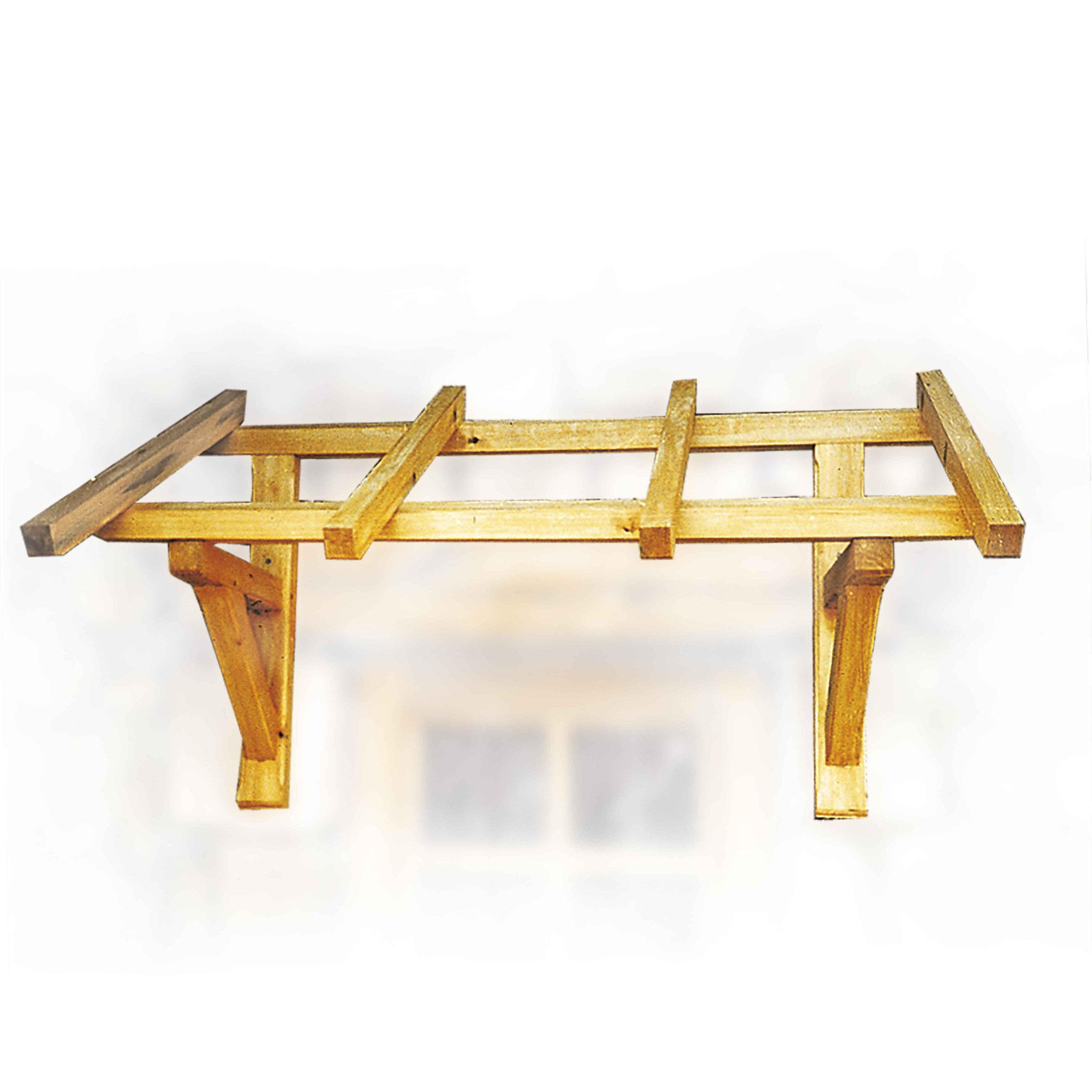 Voir la diapositive 3 :  Marquise d'accueil ossature en bois