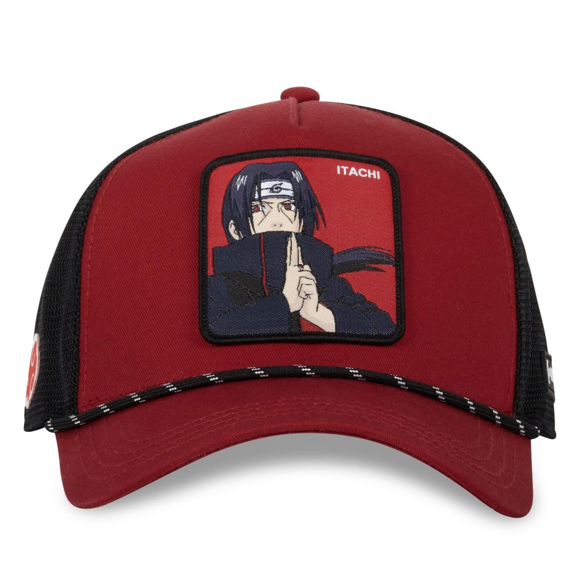CAPSLAB Casquette homme trucker en serge de coton Naruto Shippuden Itachi