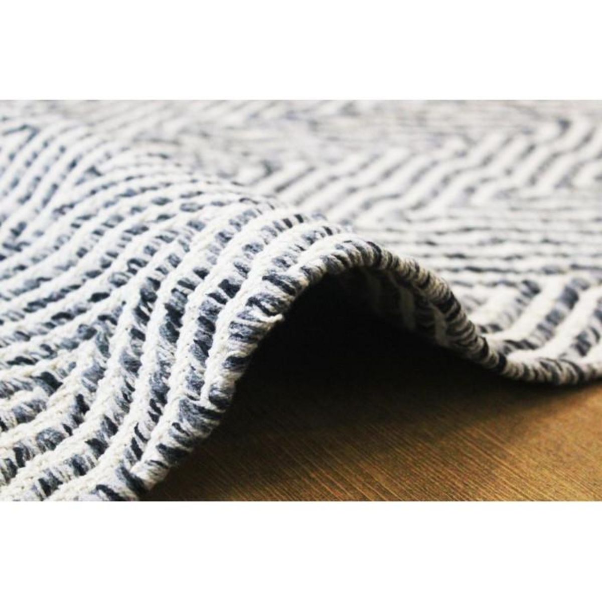 Paris Prix Tapis Rayé Fait Main  Aperitif  Gris