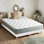 Voir la diapositive 4 : IDLITERIE Ensemble matelas Ressort 7 zones HYGGE + Sommier + couette + oreillers Fabriqué en France