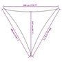 Voir la diapositive 6 : VIDAXL Voile d'ombrage 160 g/m^2 Anthracite 3x3x3 m PEHD