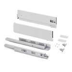 EMUCA SRL Tiroir extérieur Vertex avec réglages 3D hauteur 131mm -  40kg -  profondeur 450mm -  Acier -  Peint en aluminium