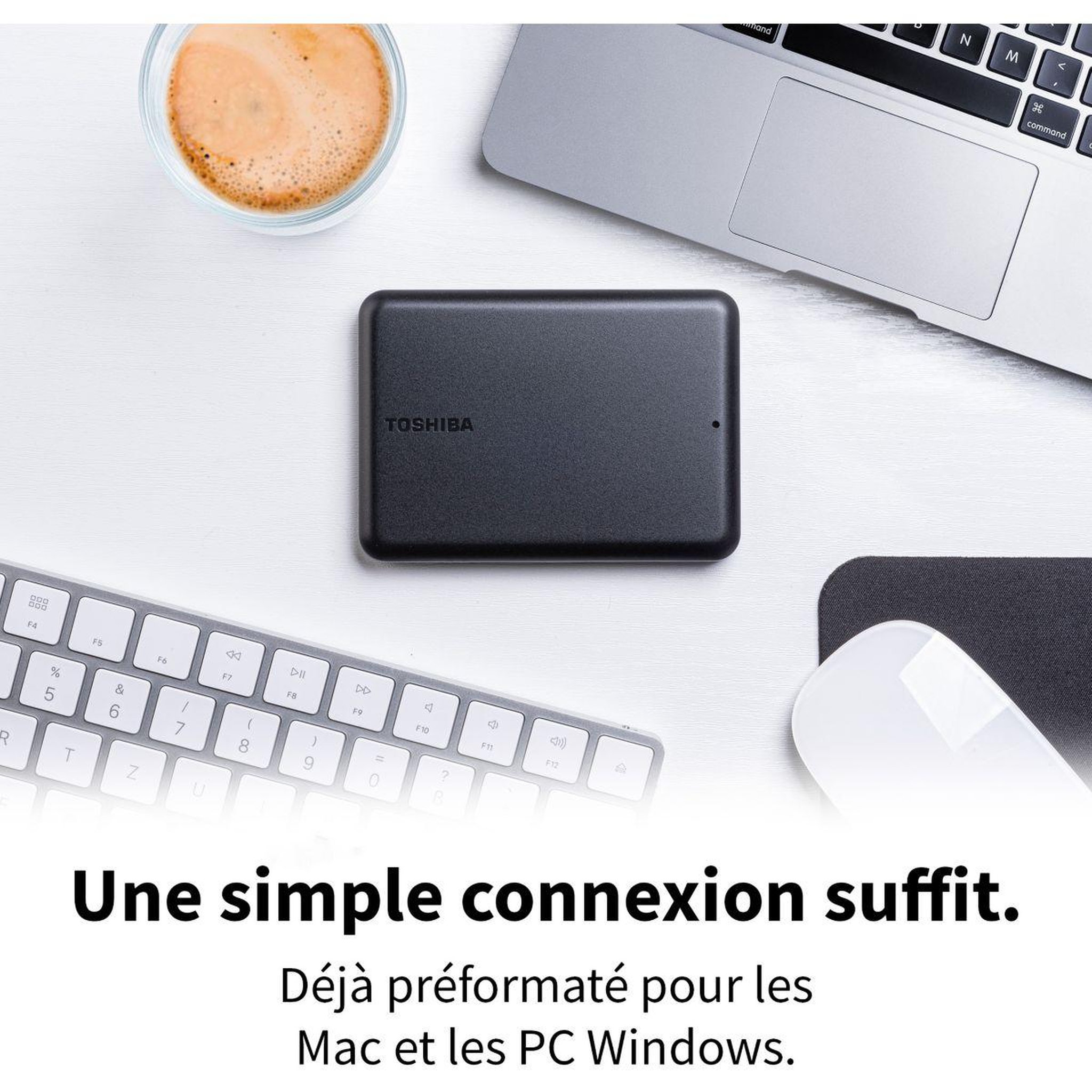 Voir la diapositive 3 : Toshiba Disque dur externe 2To Canvio Partner HDTB520EK3AB