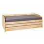 Voir la diapositive 3 : Lit banquette gigogne en pin massif 3 couchages  90x200cm BLANDINE