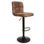 Voir la diapositive 2 : Paris Prix Lot de 2 Chaises de Bar  Dowtown  93cm Marron