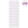 Voir la diapositive 1 : VIDAXL Serviettes de visage 50 pcs blanc 30x30 cm 360 g m² 100% coton