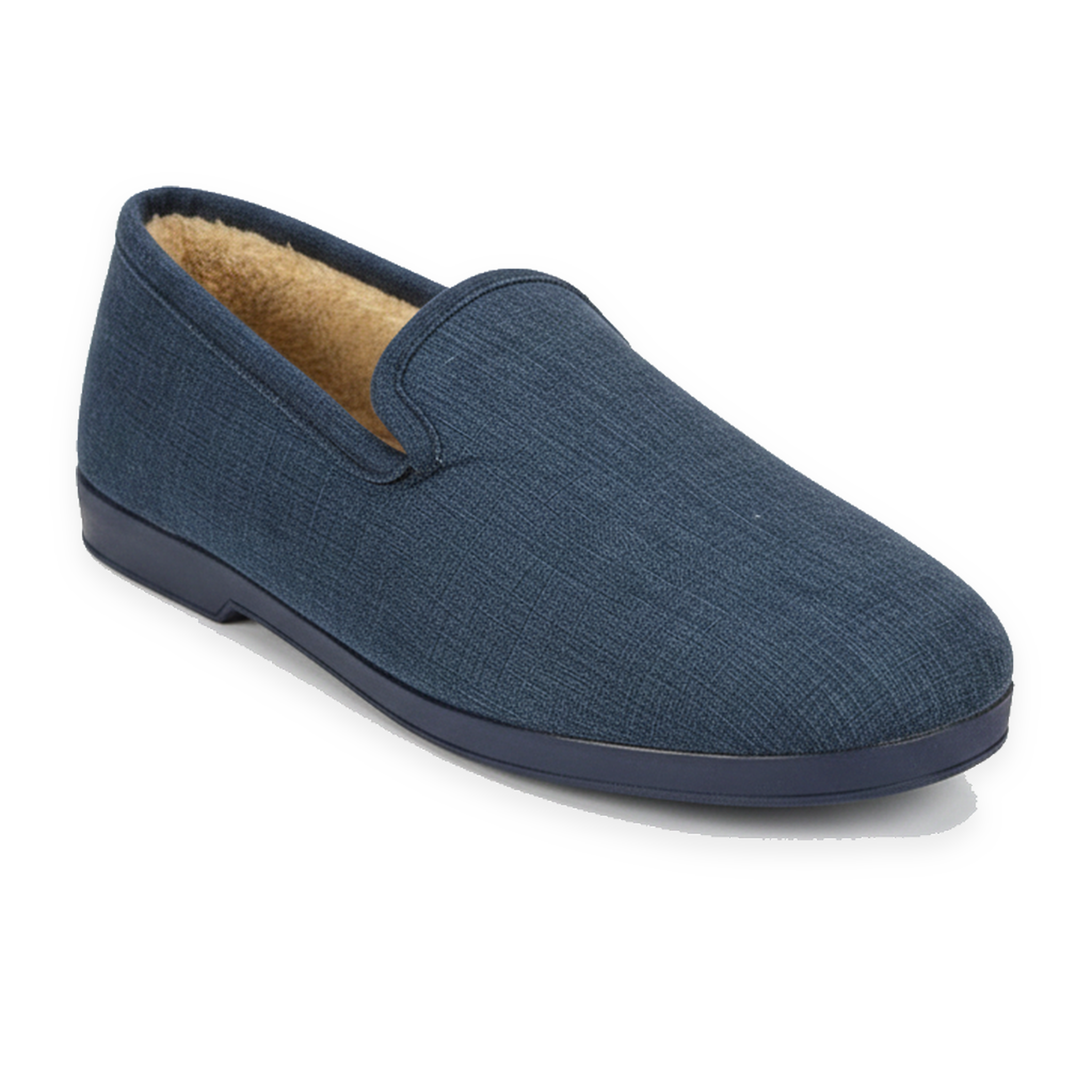 OZABI Ozabi pantoufles charentaises homme fabriquées en espagne, effet structuré. Coloris disponibles : Marron, Bleu, Gris, Violet