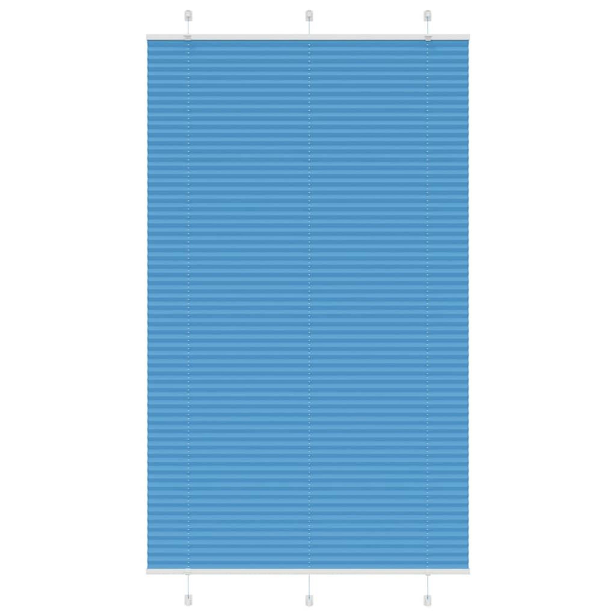 VIDAXL Store plisse bleu 115x200 cm largeur du tissu 114,4cm polyester