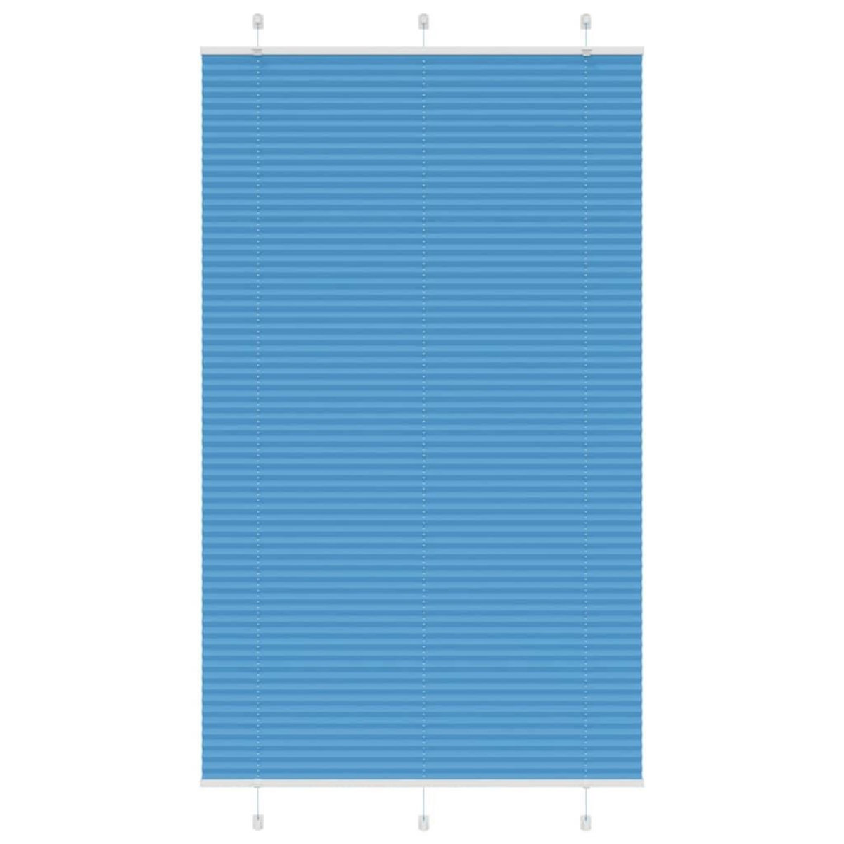 VIDAXL Store plisse bleu 115x200 cm largeur du tissu 114,4cm polyester