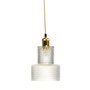 Voir la diapositive 1 : Paris Prix Lampe Suspension en Verre  Mona  27cm Transparent