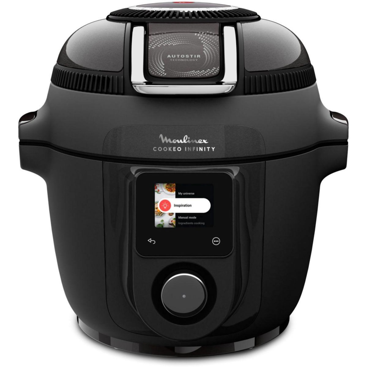 MOULINEX Cookeo Multicuiseur Airfryer Cookeo Infinity avec pale Noir CE9828F0 20 modes de cuisson, 6,5 L