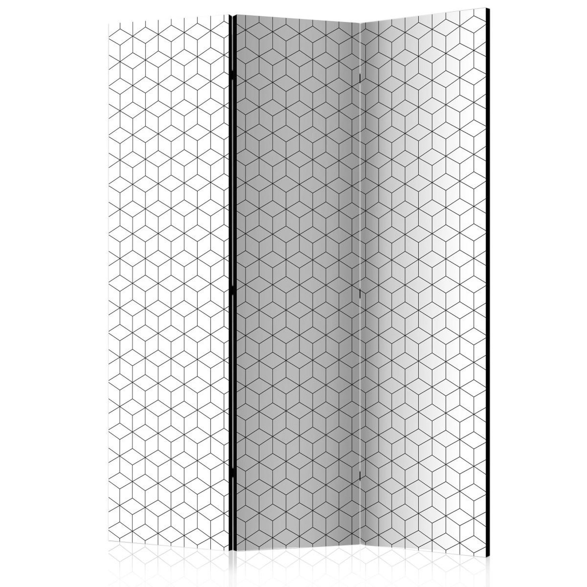 Paris Prix Paravent 3 volets  cubes texture  135x172cm