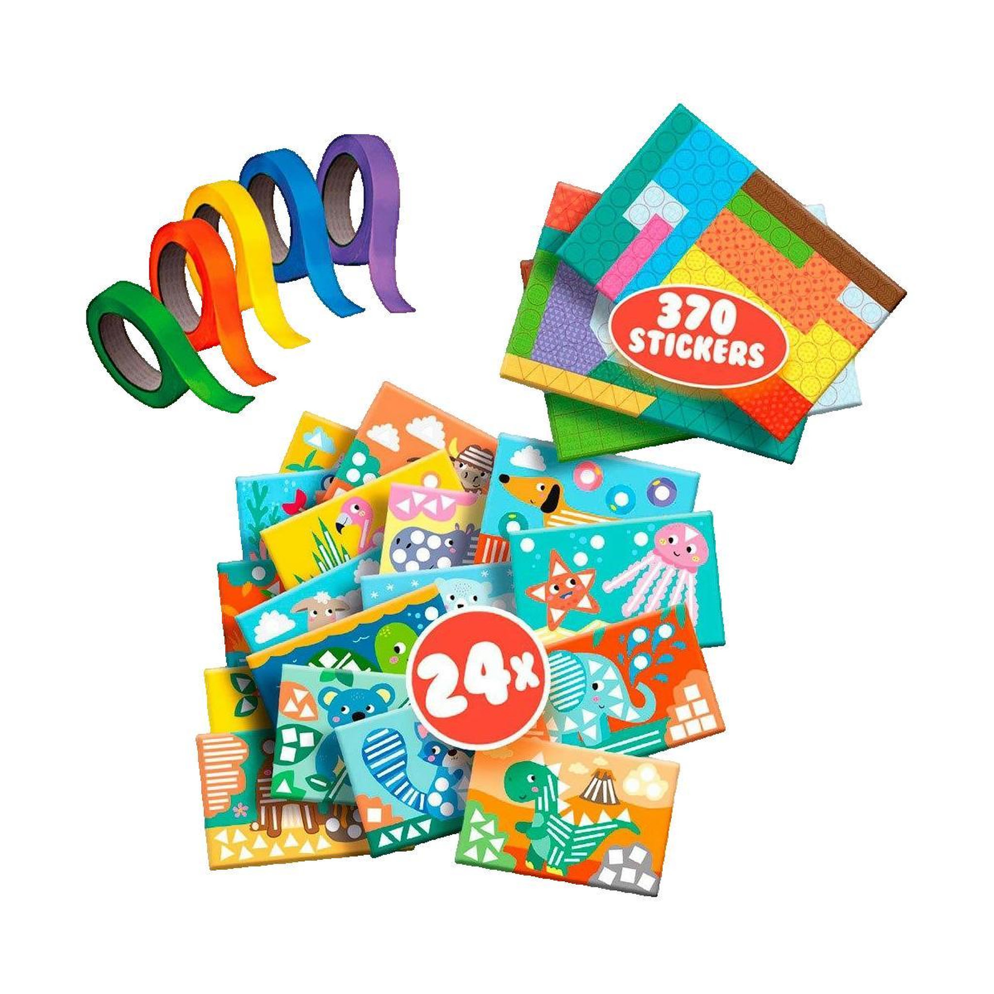 Voir la diapositive 2 : SES Creative Jeu éducatif SES Creative J'apprends à coller et à reconnaître les formes