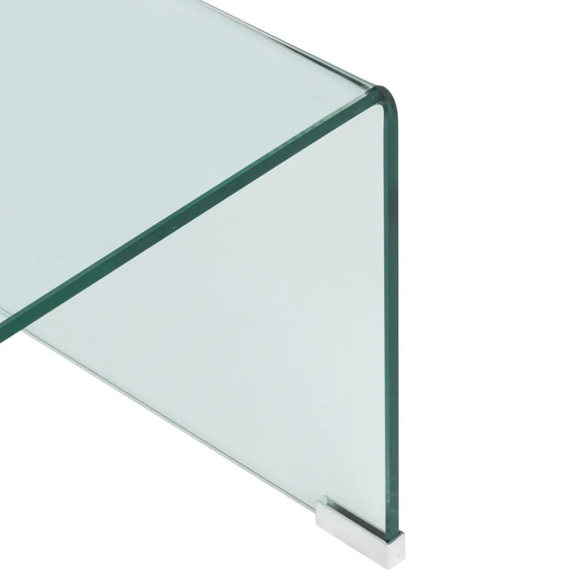 Voir la diapositive 2 : ATMOSPHERA Table basse en verre  lenia  110cm transparent