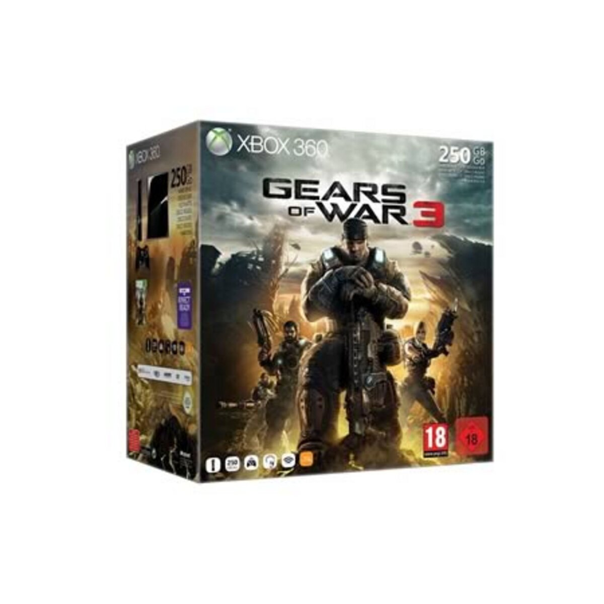 MICROSOFT Console Xbox 250 Go + Gears of War 3