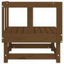 Voir la diapositive 4 : VIDAXL Canape d'angle de jardin marron miel bois de pin solide