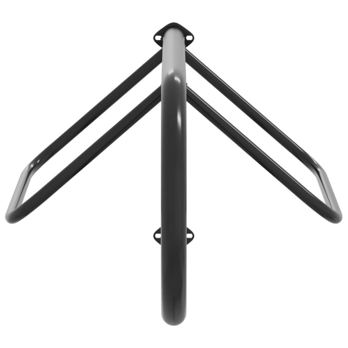 VIDAXL Porte-selle mural noir fer