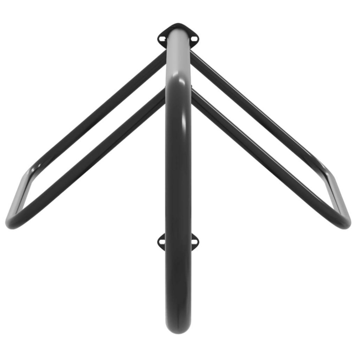 VIDAXL Porte-selle mural noir fer