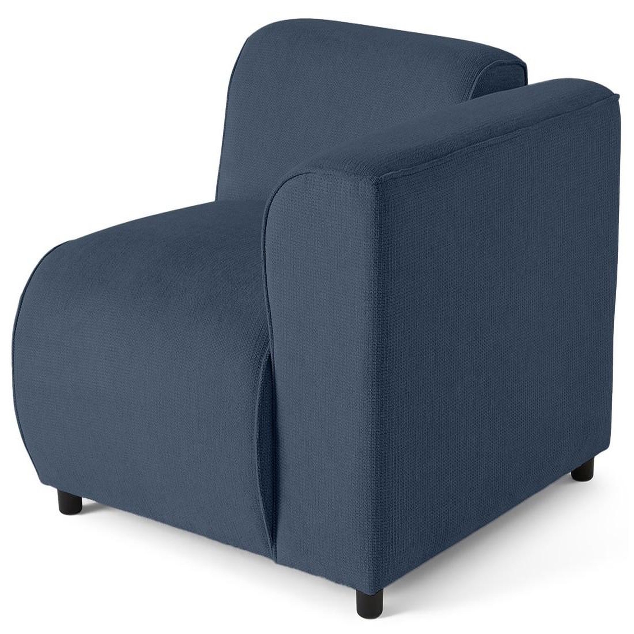 Voir la diapositive 1 : LISA DESIGN Suaro - module d'assise d'angle droit en tissu texturé