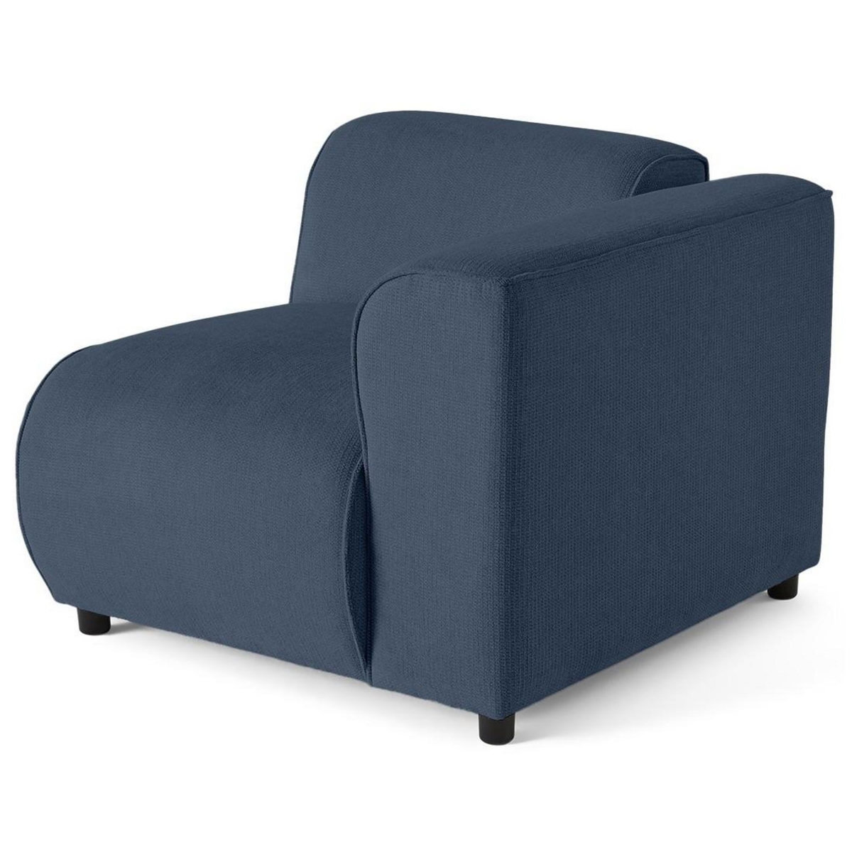 LISA DESIGN Suaro - module d'assise d'angle droit en tissu texturé