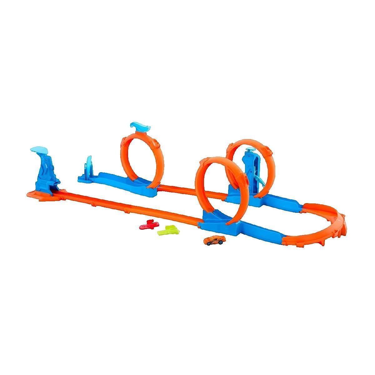 Hot Wheels Circuit Hot Wheels Track Creator Triple Loop Frenzy