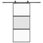 Voir la diapositive 2 : VIDAXL Porte coulissante avec kit de quincaillerie noir 90x205 cm