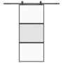 Voir la diapositive 2 : VIDAXL Porte coulissante avec kit de quincaillerie noir 90x205 cm