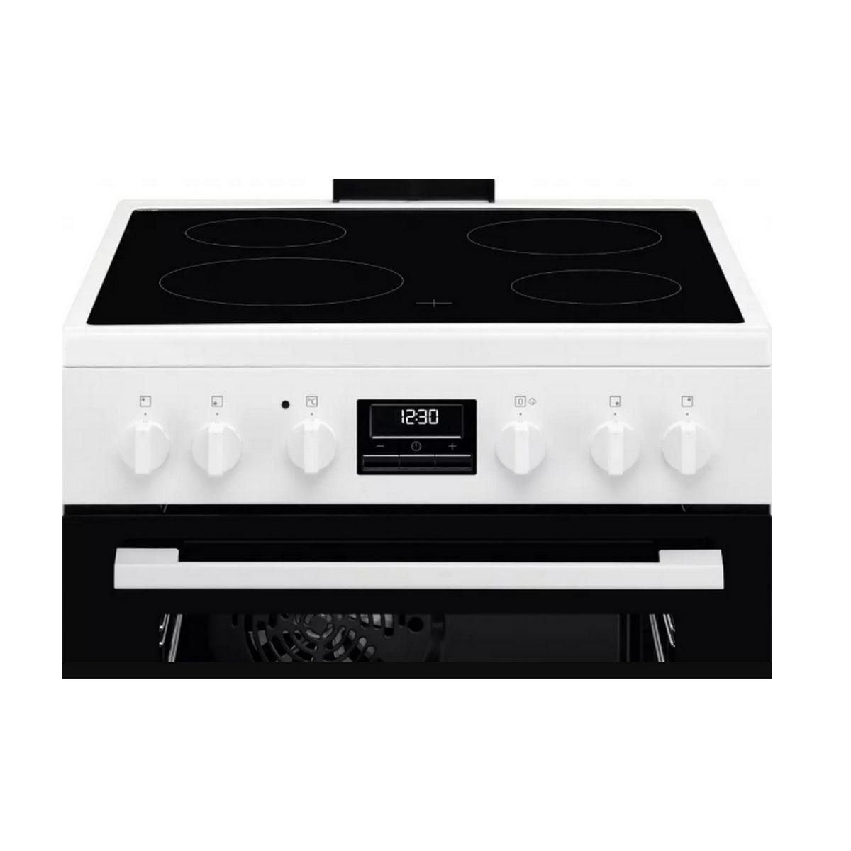 ELECTROLUX Cuisinière vitrocéramique 58l 4 feux blanc - LKR664177W
