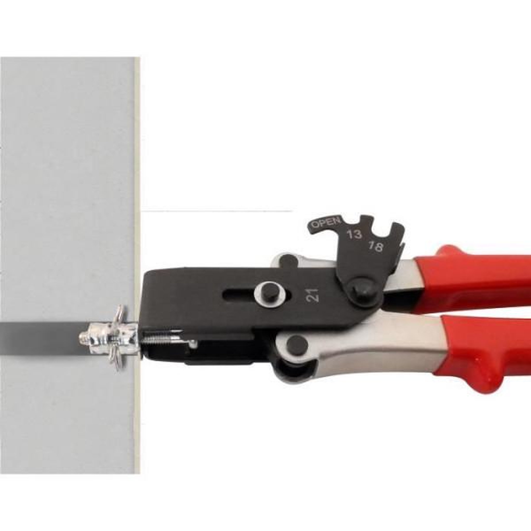 Voir la diapositive 4 : Fartools Pince a cheville en métal - FARTOOLS - Ø 4 a 8 mm - Rouge - A cheville